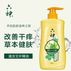 六神艾叶沐浴露750ml 健肤沐浴露 清凉沐浴乳