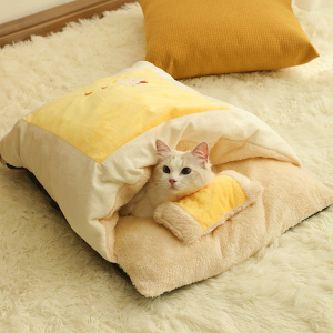 猫窝冬季米妮保暖幼猫深度睡眠可拆洗封闭式睡觉的窝猫咪用品被子睡袋