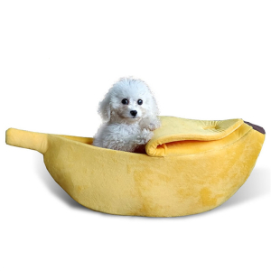 宠物用品米妮创意狗窝香蕉造型猫窝冬天保暖宠物窝香蕉船