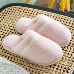 拖鞋居家用秋冬季毛绒男款加厚底室内防滑情侣家居拖鞋女