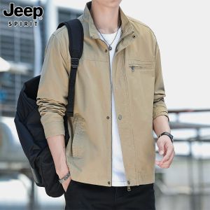 JEEP SPIRIT 2024秋冬新款男士夹克时尚潮流休闲商务外套