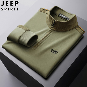 JEEP SPIRIT新款男士卫衣时尚潮流上衣百搭休闲上衣纯色