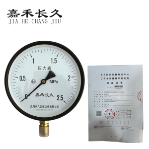 嘉禾长久 压力表(带辽宁省级检定证书) Y150 块