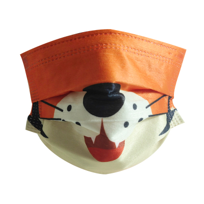 添盾 TD9105虎头 儿童卡通虎头立体儿童口罩(1只/袋,50只/盒)