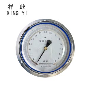 祥屹+精密压力表轴向带边检测定制型+YB150ZT+0.25级 +块