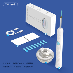 可视挖耳勺超高清捏窥镜掏耳神器无线家用智能儿童采耳仪器8138P