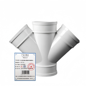 依诺九吉 PVC斜四通水管配件四通接头 多型号 个