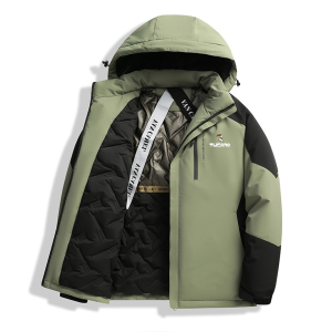 啄木鸟冲锋衣棉服外套男士秋冬季宽松加绒加厚棉衣服保暖夹克棉袄