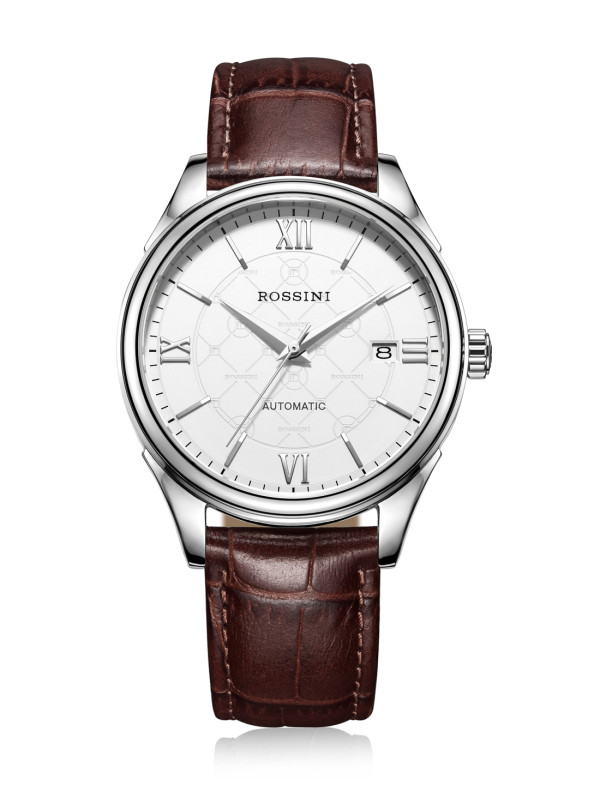 表男士女士休闲皮带女表情侣表 罗西尼(rossini)机械表514577【价格
