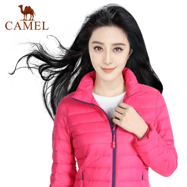 【范冰冰同款】camel骆驼户外羽绒服 2017秋冬情侣款男女登山运动外套