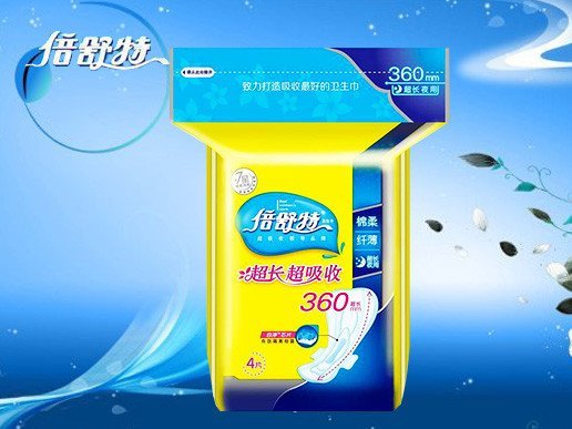 倍舒特棉柔纤薄夜用360mm*4片